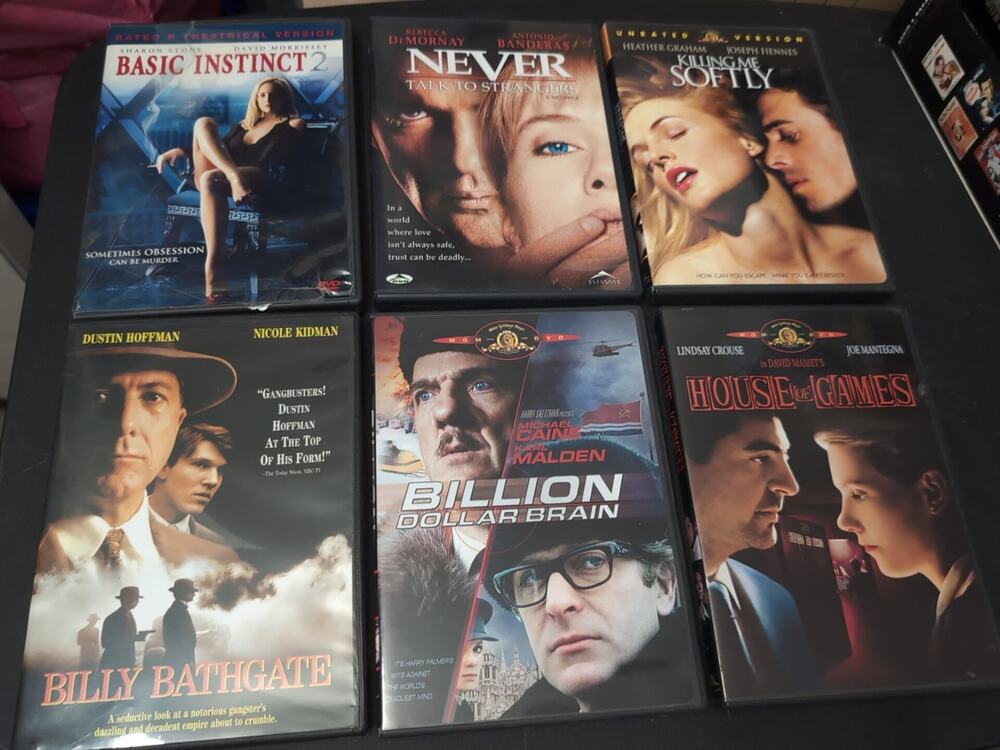 Lot DVD Billion $ Brain Never Talk Bathgate House Games Killing Softly BA2